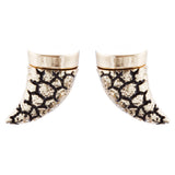 Fun Cute Adorable Horn Design Fashion Stud Style Earrings E987 Gold