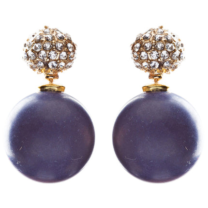Elegance Fashion Crystal Rhinestone High Quality Stone Dangle Earrings E826 VIO