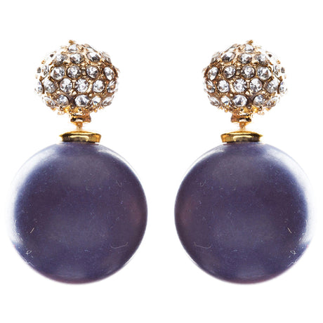 Elegance Fashion Crystal Rhinestone High Quality Stone Dangle Earrings E826 VIO
