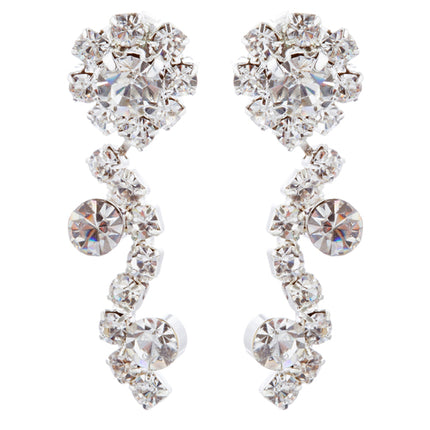 Bridal Wedding Jewelry Set Rhinestone Multi Flower - Accessoriesforever