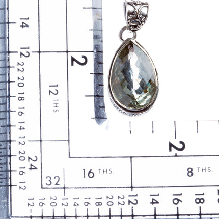 925 Sterling Silver Natural Gemstones Quartz Pendant FJSVP2072 - Accessoriesforever