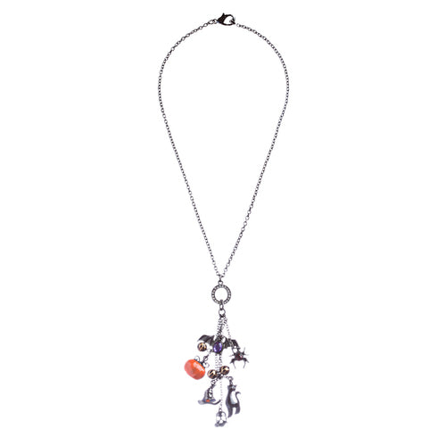 Halloween Costume Jewelry Assorted Spooky Charms Necklace Set JN255 Multi - Accessoriesforever