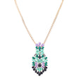 Beautiful Unique Colorful Pendant Statement Jewelry Fashion Necklace Gold Green
