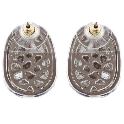 Sophisticated Classic Gorgeous Two-Tone Crystal Rhinestone Earrings E993 GDSV - Accessoriesforever