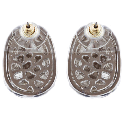 Sophisticated Classic Gorgeous Two-Tone Crystal Rhinestone Earrings E993 GDSV
