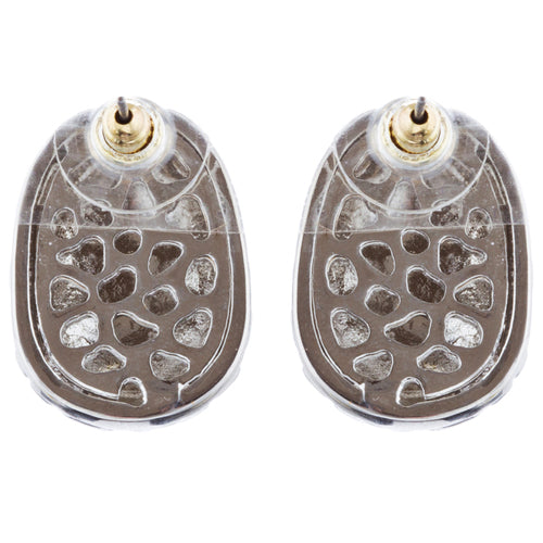 Sophisticated Classic Gorgeous Two-Tone Crystal Rhinestone Earrings E993 GDSV - Accessoriesforever