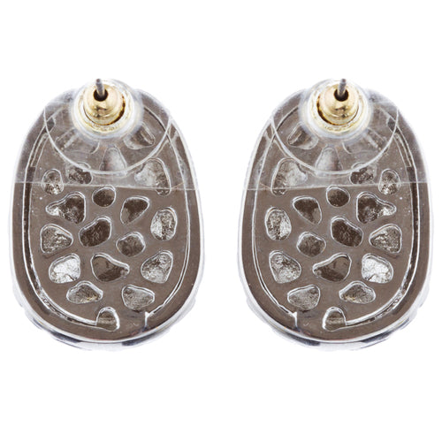 Sophisticated Classic Gorgeous Two-Tone Crystal Rhinestone Earrings E993 GDSV