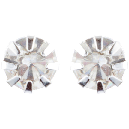 Bridal Wedding Jewelry Crystal Rhinestone Chic V Drop Necklace Set J687 Silver