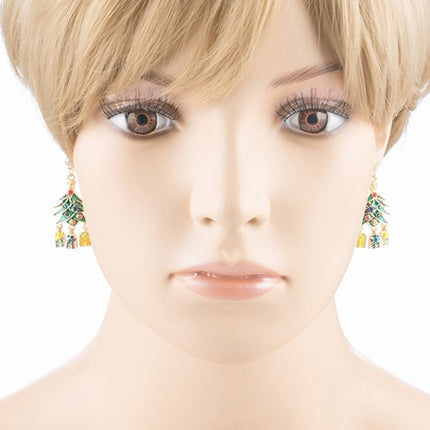 Christmas Jewelry Crystal Rhinestone Holiday Gift Present Tree Earrings E886 - Accessoriesforever