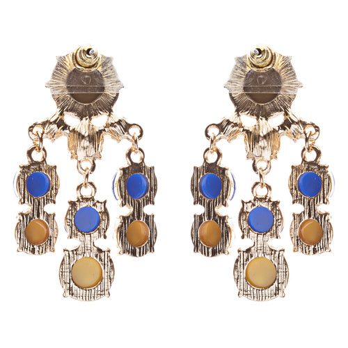 Contemporary Fashion Crystal Rhinestone Daring Design Dangle Earrings E852 Green