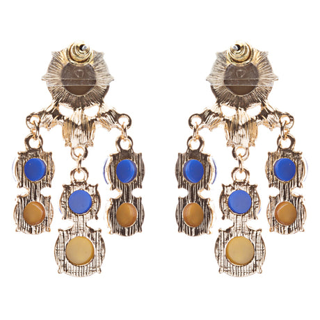 Contemporary Fashion Crystal Rhinestone Daring Design Dangle Earrings E852 Green