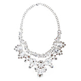 Bridal Wedding Jewelry Crystal Rhinestone Exquisite Multi Strand Necklace JS514S