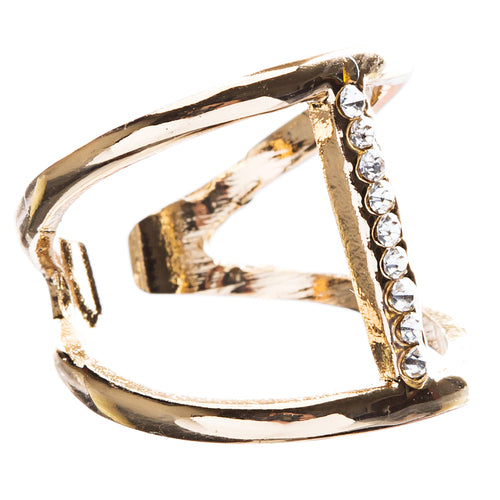 Chic Trendy Gorgeous Simple Classic Crystal Rhinestone Round Fashion Ring R208