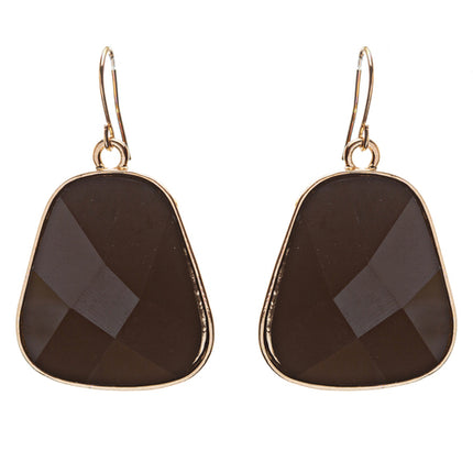 Striking Elegant Bold Design Crystal Statement Necklace Set JN171 Black - Accessoriesforever