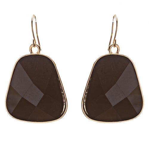 Striking Elegant Bold Design Crystal Statement Necklace Set JN171 Black - Accessoriesforever