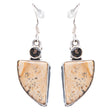 925 Sterling Silver Natural Gemstones Jasper Dangle Earrings FJSVE2124