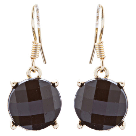 Beautiful Simple Design Bold Statement Necklace Earrings Set N105 Gold Black