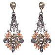 Beautiful Crystal Rhinestone Bead Multi Shape Dangle Drop Fashion Earrings Brown