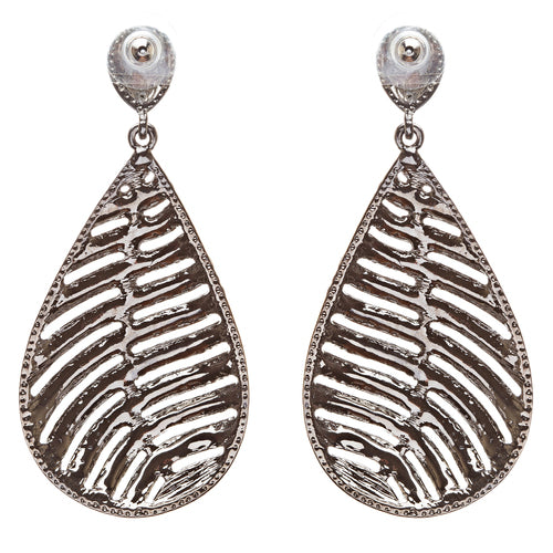 Modern Fashion Crystal Rhinestone Stunning Leaf Design Dangle Earrings E729 PRPL