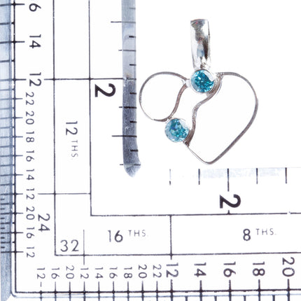 925 Sterling Silver Natural Gemstones Blue Topaz Pendant FJSVP2043 - Accessoriesforever
