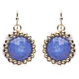 Cross Jewelry Traditional Design Beaded Necklace & Earrings Set JN245 Blue