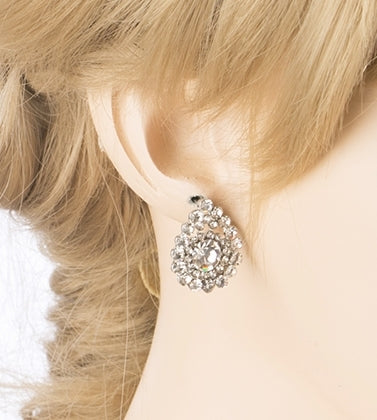 Bridal Wedding Prom Jewelry Simple Teardrop Charm Fashion Earrings E435 - Accessoriesforever