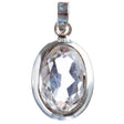 925 Sterling Silver Natural Gemstones White Topaz Pendant FJSVP2095