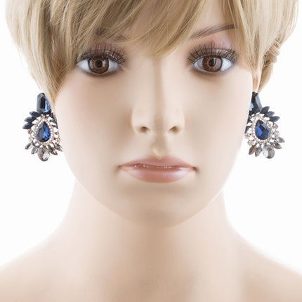 Bridal Wedding Jewelry Crystal Rhinestone Fascinating Rectangular Earrings E727B - Accessoriesforever