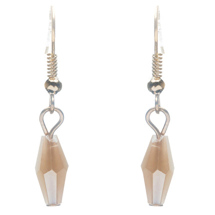Beautiful Simple Multi Layered Bead Drape Design Statement Necklace Set Beige - Accessoriesforever
