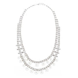 Bridal Wedding Jewelry Crystal Rhinestone Naive Yet Alluring Necklace J503 SLV