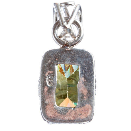 925 Sterling Silver Natural Gemstones Citrine Quartz Pendant FJSVP2085
