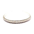 Bridal Wedding Jewelry Crystal Rhinestone Pearl Single Row Hair Headband Tiara