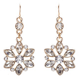 Bridal Wedding Jewelry Set Crystal Rhinestone Classic Bib Design J589 Gold