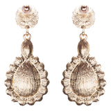 Beautiful Glamorous Bridal Crystal Rhinestone Teardrop Dangle Earrings Green