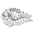 Bridal Wedding Jewelry Crystal Rhinestone Gorgeous Brooch Pin BH175 Silver