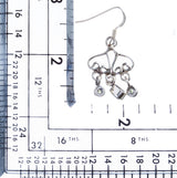 925 Sterling Silver Gemstones Natural Peridot Dangle Earrings FJSE2176