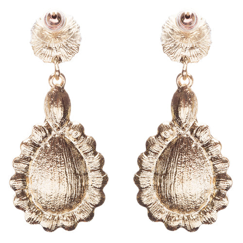Beautiful Glamorous Bridal Crystal Rhinestone Teardrop Dangle Earrings Gold - Accessoriesforever