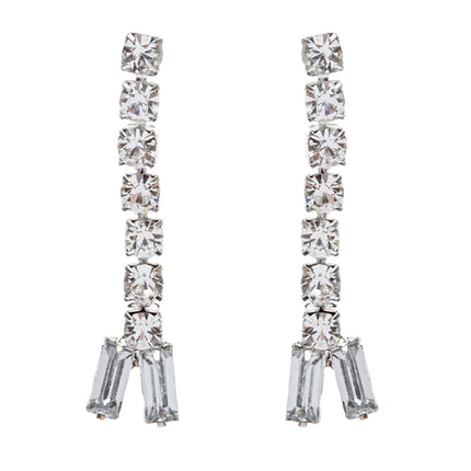 Bridal Wedding Jewelry Set Crystal Rhinestone Chic Trendy Sparkling Necklace - Accessoriesforever