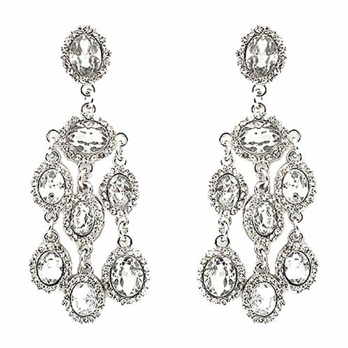Bridal Wedding Jewelry Crystal Rhinestone Dangle Drop Earrings E606 - Accessoriesforever