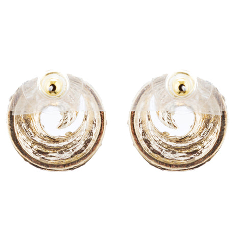 Bridal Wedding Jewelry Crystal Rhinestone Simple Classy Earrings E979 Gold