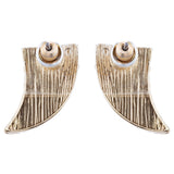 Fun Cute Adorable Horn Design Fashion Stud Style Earrings E987 Gold