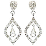 Bridal Wedding Prom Jewelry Classic Sparkling Crystal Rhinestone Earrings E1193