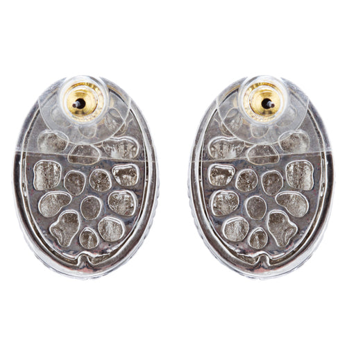 Sophisticated Classic Gorgeous Two-Tone Crystal Rhinestone Earrings E990 GDSV