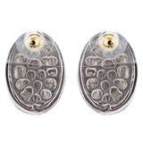 Sophisticated Classic Gorgeous Two-Tone Crystal Rhinestone Earrings E990 GDSV