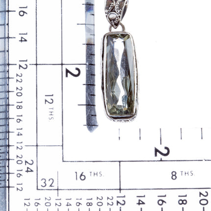 925 Sterling Silver Natural Gemstones Quartz Pendant FJSVP2089 - Accessoriesforever