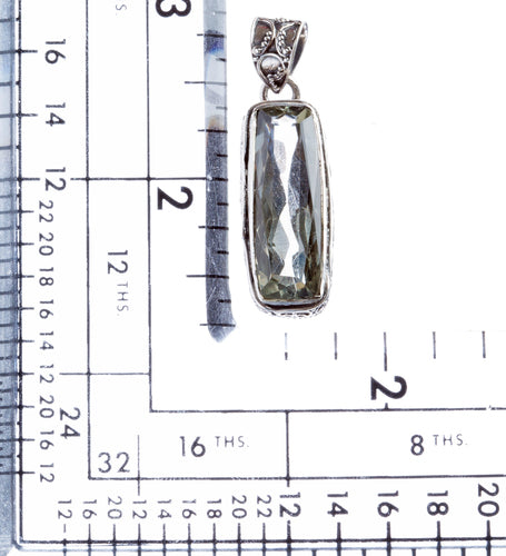 925 Sterling Silver Natural Gemstones Quartz Pendant FJSVP2089
