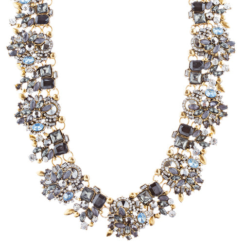 Stunning Sparkle Crystal Rhinestone Fashion Statement Necklace N100 Black