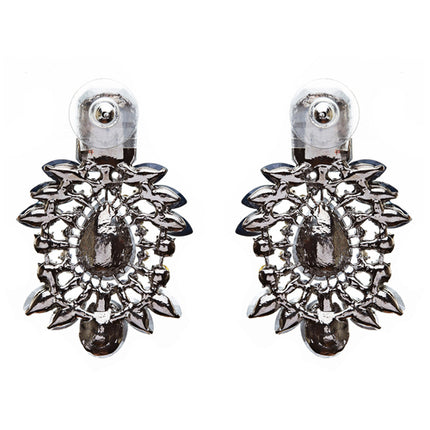 Bridal Wedding Jewelry Crystal Rhinestone Fascinating Rectangular Earrings E727B - Accessoriesforever