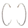 Exquisite Sparkle Crystal Rhinestone Hoop Design Fashion Earrings E689