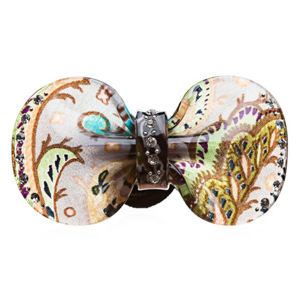 Woman Pony Tail Hair Band Floral Ribbon Green NEW - Accessoriesforever